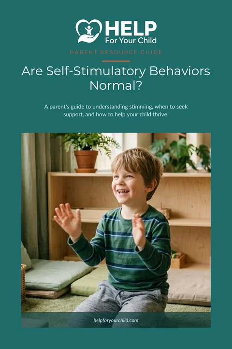 Cover of Are Self-Stimulatory Behaviors Normal? by Dr. John Carosso